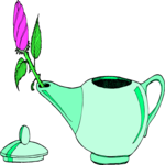 Flower in Lamp Clip Art