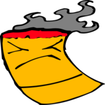 Cigarette - Frowning Clip Art