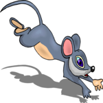 Mouse Running 2 Clip Art