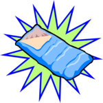 Sleeping Bag 07 Clip Art