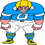 Football Player 27 Clip Art