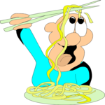 Chopstick User 1 Clip Art