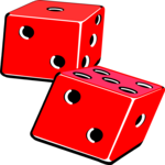 Dice 18 Clip Art