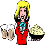 Waitress 08 Clip Art