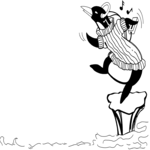 Penguin Dancing 1 Clip Art