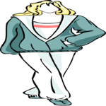 Woman in Sweat Suit