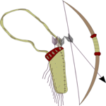 Bow & Arrow 1 Clip Art