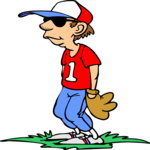 Baseball - Player 15 Clip Art