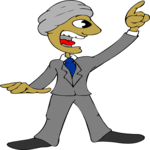 Businessman Yelling 4 Clip Art