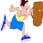 Man Running 01 Clip Art