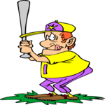 Baseball - Player 29 Clip Art