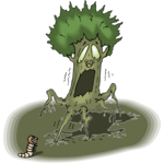 Tree - Scared Clip Art