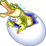 Crocodile - Baby Clip Art