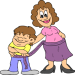 Mother & Son 3 Clip Art