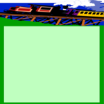 Train Background Clip Art