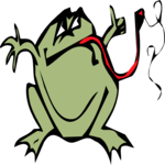 Frog - Tongue-Tied Clip Art