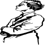 Man with Arms Crossed 3 Clip Art
