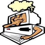 Computer - Thinking Clip Art