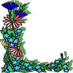 Flowery L 1 Clip Art
