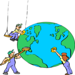 Earth Clean-Up 1 Clip Art