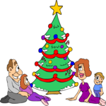 Around the Tree 1 Clip Art