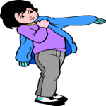 Girl Wearing Jacket 1 Clip Art