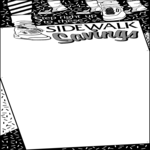 Sidewalk Savings Frame Clip Art