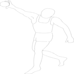 Shot-Put 2 Clip Art