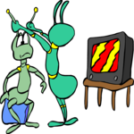 Space Alien Watching TV 2