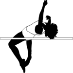 T & F - High Jump 3 Clip Art