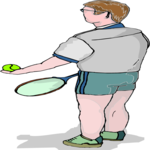 Tennis - Player 47 Clip Art