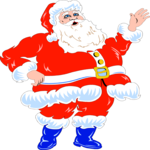 Santa Waving 2 Clip Art