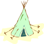 Teepee 08 Clip Art