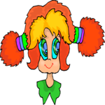 Girl - Face 6 Clip Art