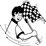 Checkered Flag Waving