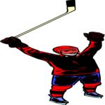 Ice Hockey - Player 13 Clip Art