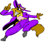 Fox - Zoot Suit Clip Art