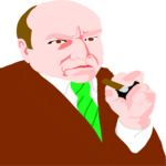 Man Holding Cigar Clip Art