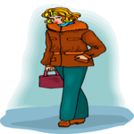 Woman Walking 5 Clip Art