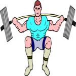 Weight Lifting 64 Clip Art