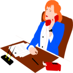 Talking on Phone 30 Clip Art