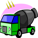 Cement Truck 8 Clip Art