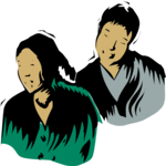 Couple Laughing Clip Art