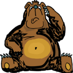 Bear Sitting 2 Clip Art