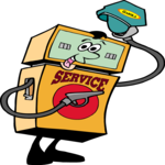 Gas Pump - Attendent Clip Art