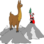 Santa & Llama