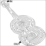 Maze - Guitar Clip Art