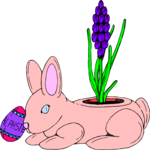 Bunny Planter Clip Art