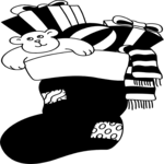 Stocking 06 Clip Art