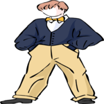 Boy in Bow Tie 1 Clip Art